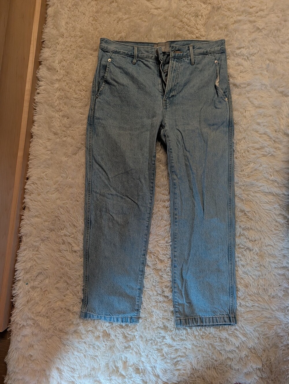 Everlane Light Blue Straight-Leg Jeans